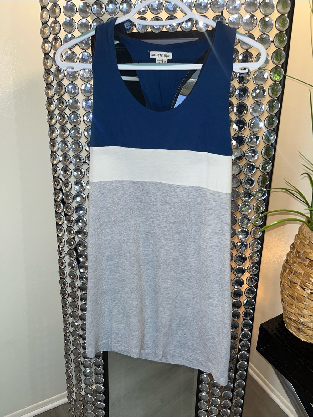 Women’s Lacoste tank dress size large